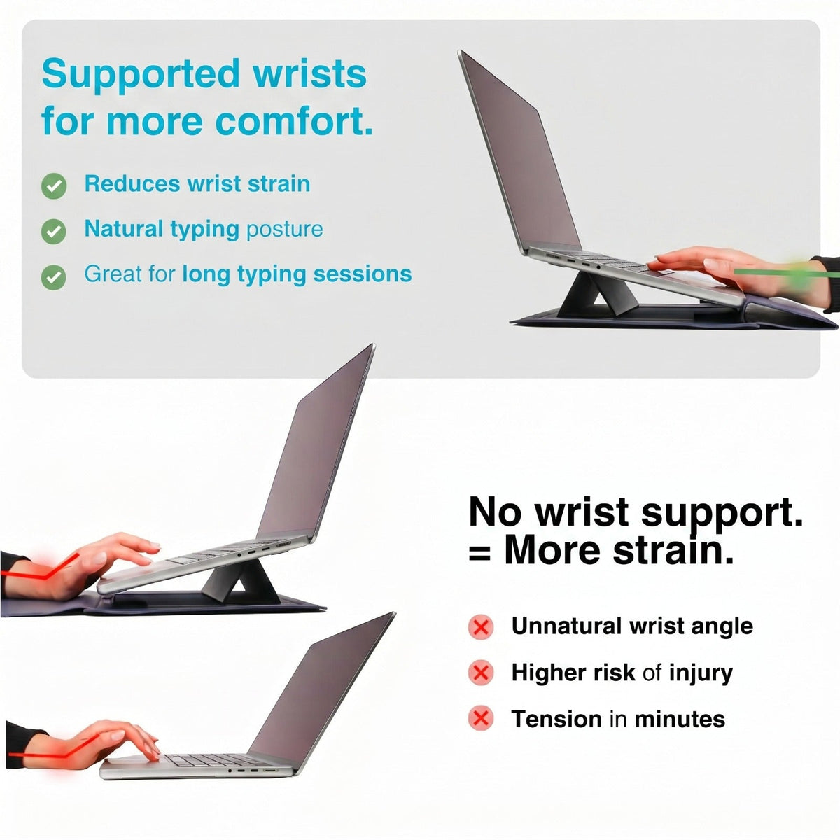 Techton™ ERGO SLEEVE – 3-in-1 Ergonomic Workstation Set