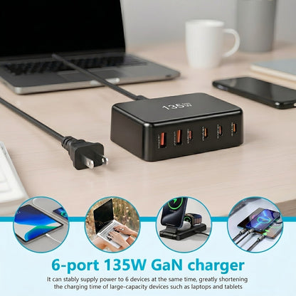 Techton™ PowerDock - 135W GaN Fast Charging Station