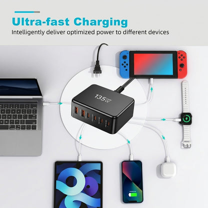 Techton™ PowerDock - 135W GaN Fast Charging Station
