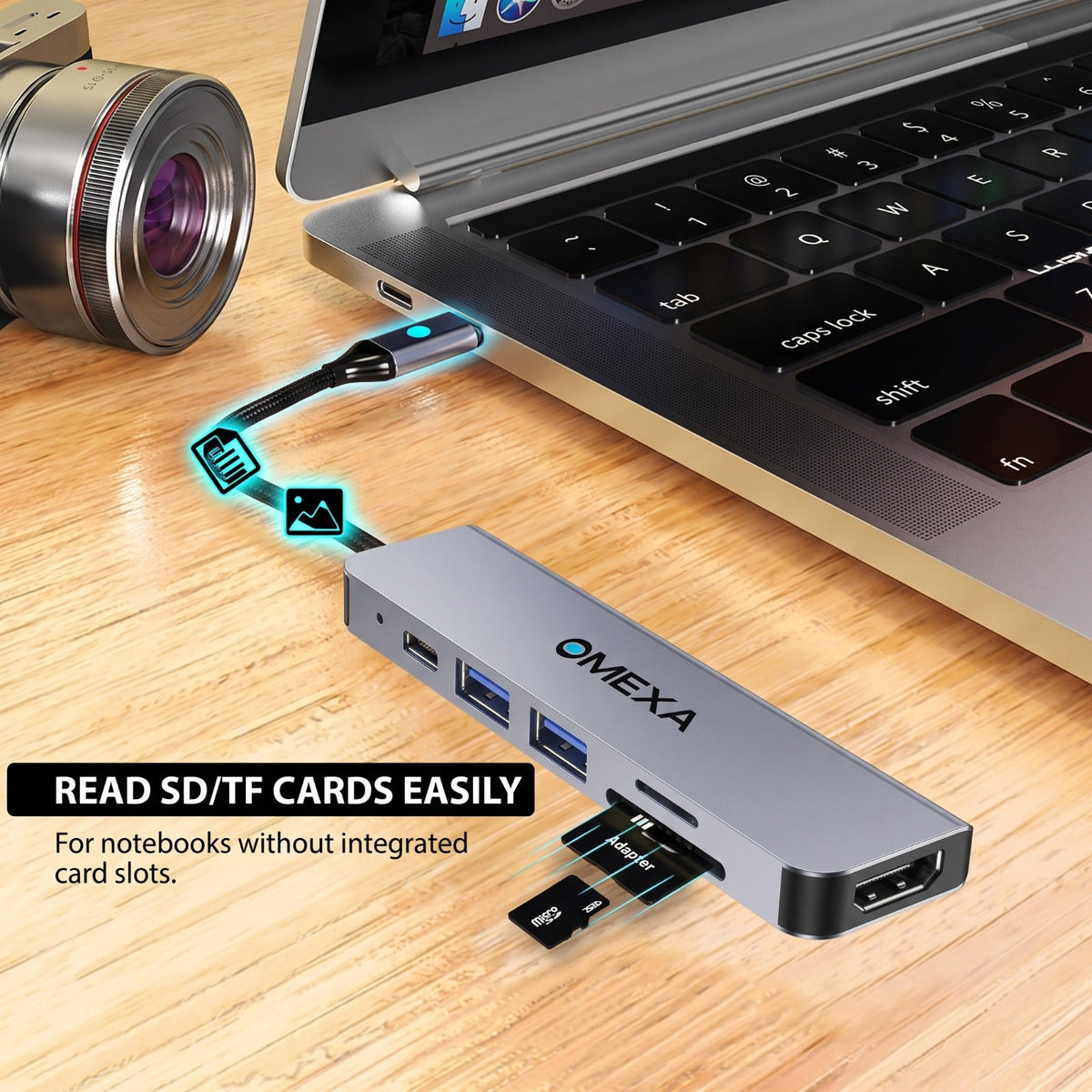 Techton™ Flexstand + 6 in 1 Connect Hub