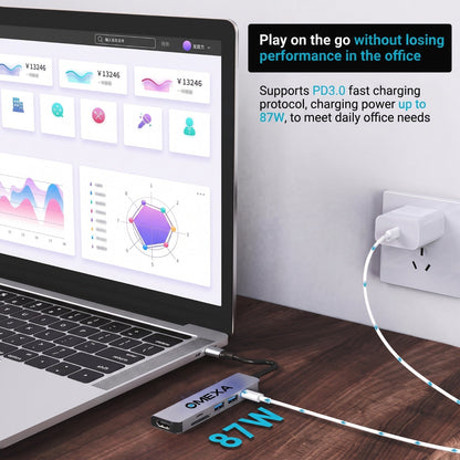 Techton™ Flexstand + 6 in 1 Connect Hub