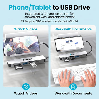 Techton™ Flexstand + 6 in 1 Connect Hub