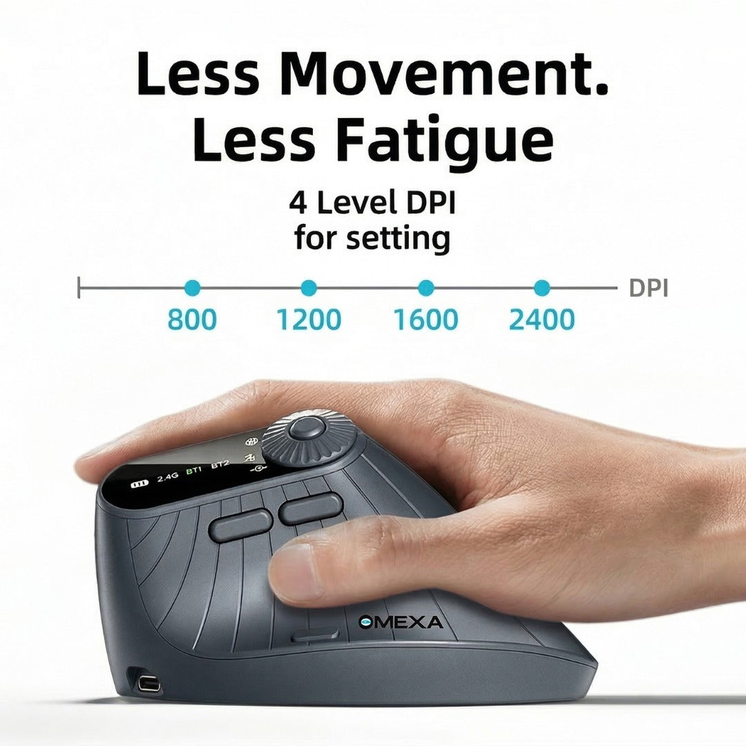 Techton™ FlowGrip 2.0 - Vertical Erogonomic Mouse
